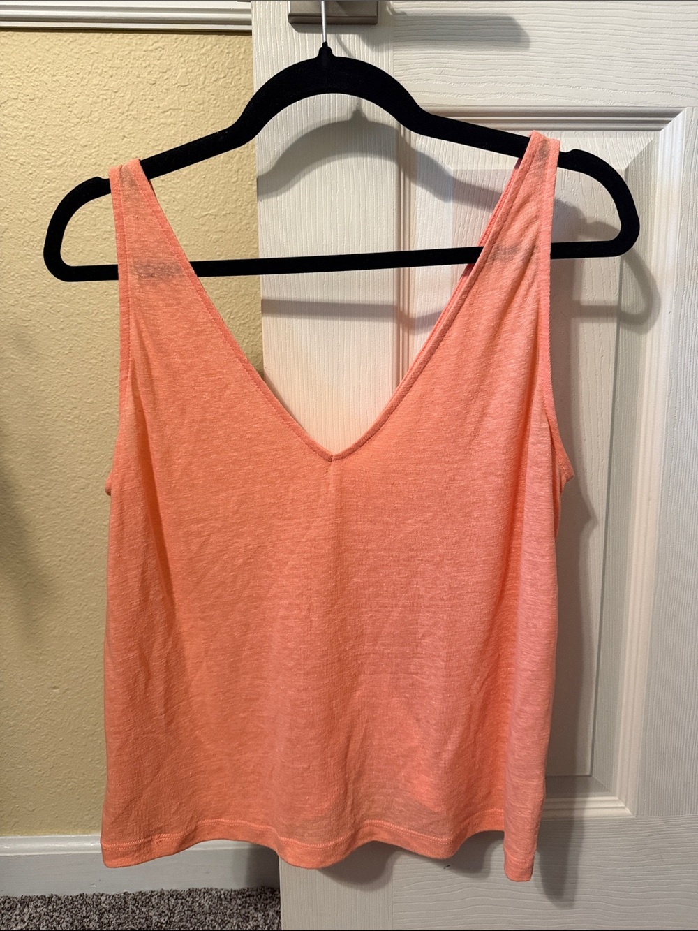 Women's Coral V-Neck Tank Top